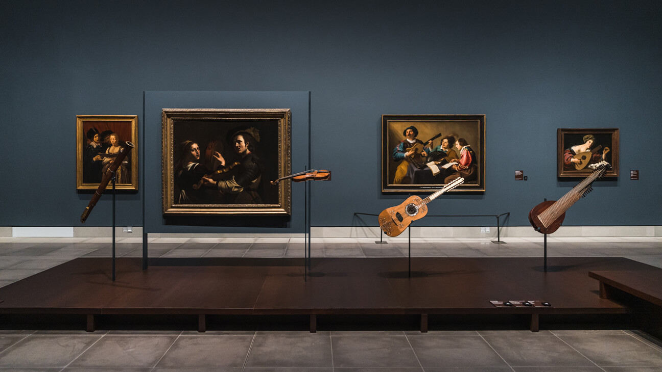 Zaalzicht van de expo Theodoor Rombouts