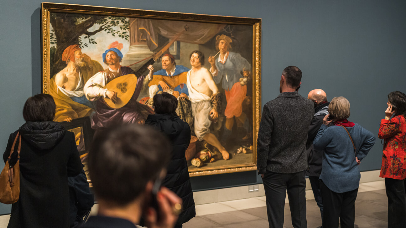 Zaalzicht van de expo Theodoor Rombouts