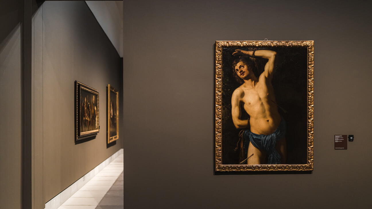 Zaalzicht van de expo Theodoor Rombouts