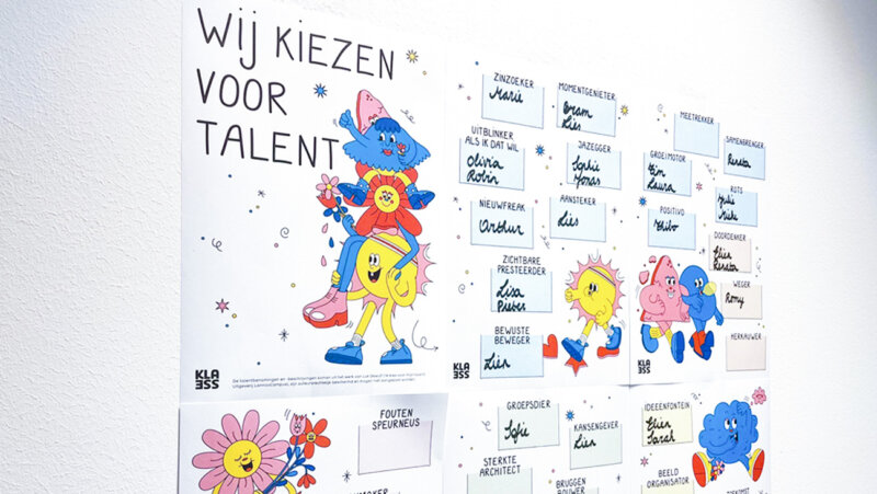 talentenposters uitgeprint