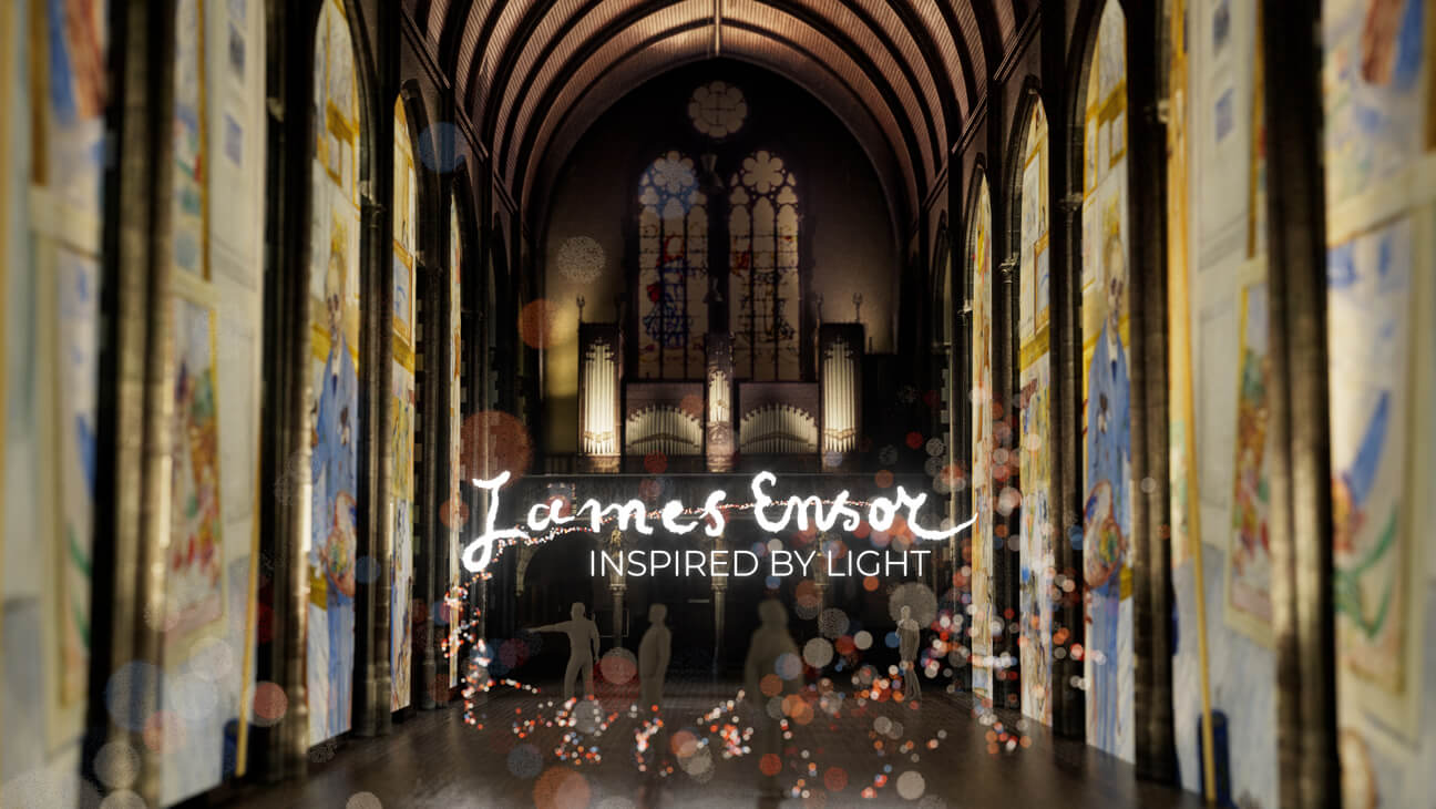 Kerk met beelden van James Ensor