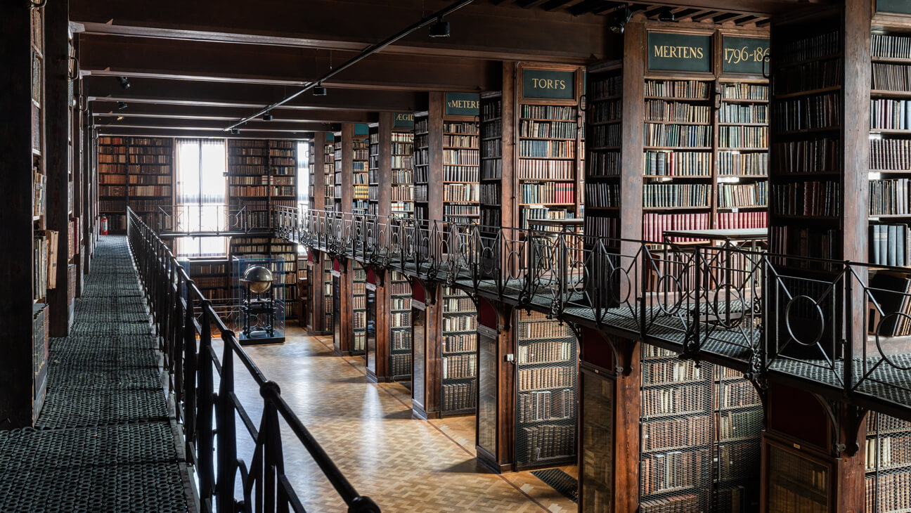 Nottebohmzaal van de Erfgoedbibliotheek Hendrik Conscience