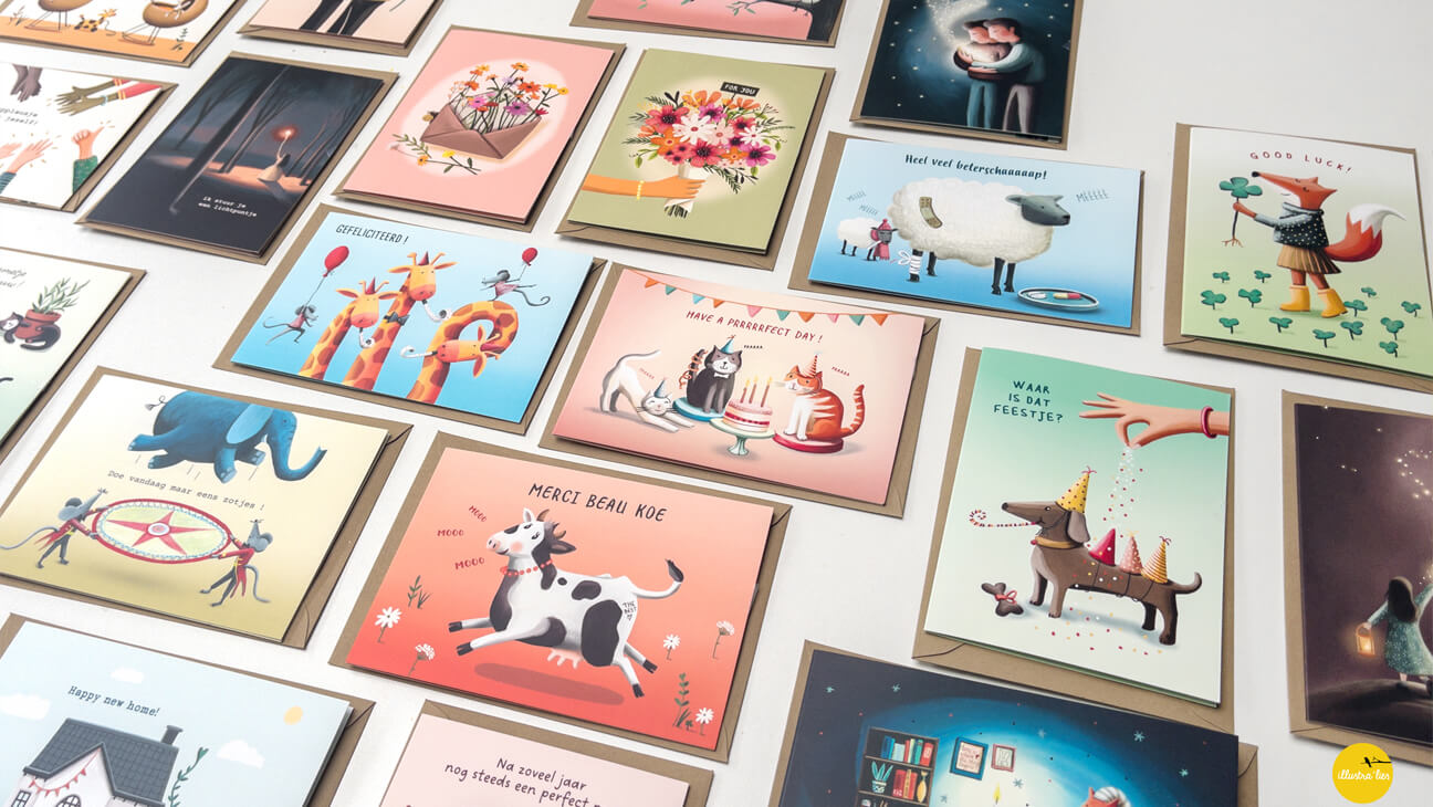 Wenskaarten van Illustratie'lies