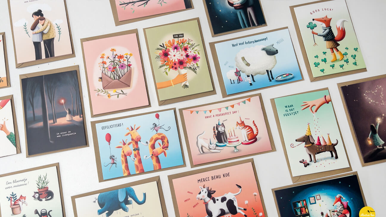 Wenskaarten van Illustratie'lies