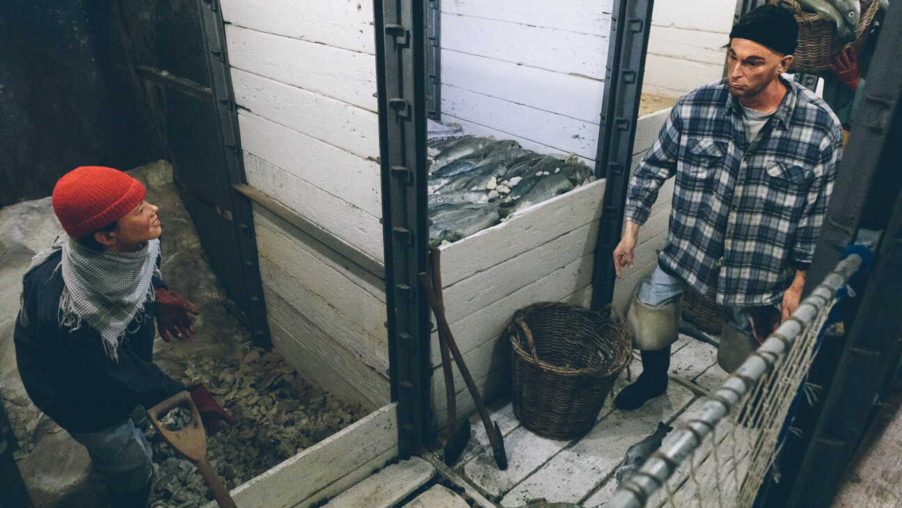 Visopslagplaatsen bij Museumschip Amandine