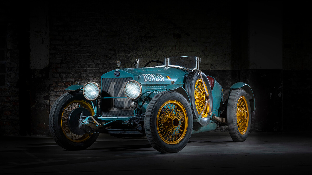Oude raceauto