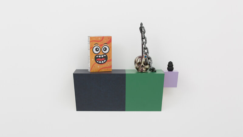 Het werk 'talking heads' van Haim Steinbach