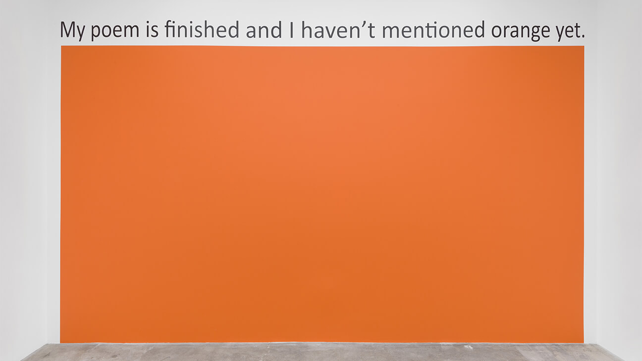 Het werk 'my poem is finished' van Haim Steinbach