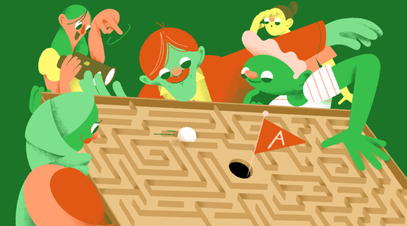 Illustratie doolhof als symbool voor een sterke klassenraad