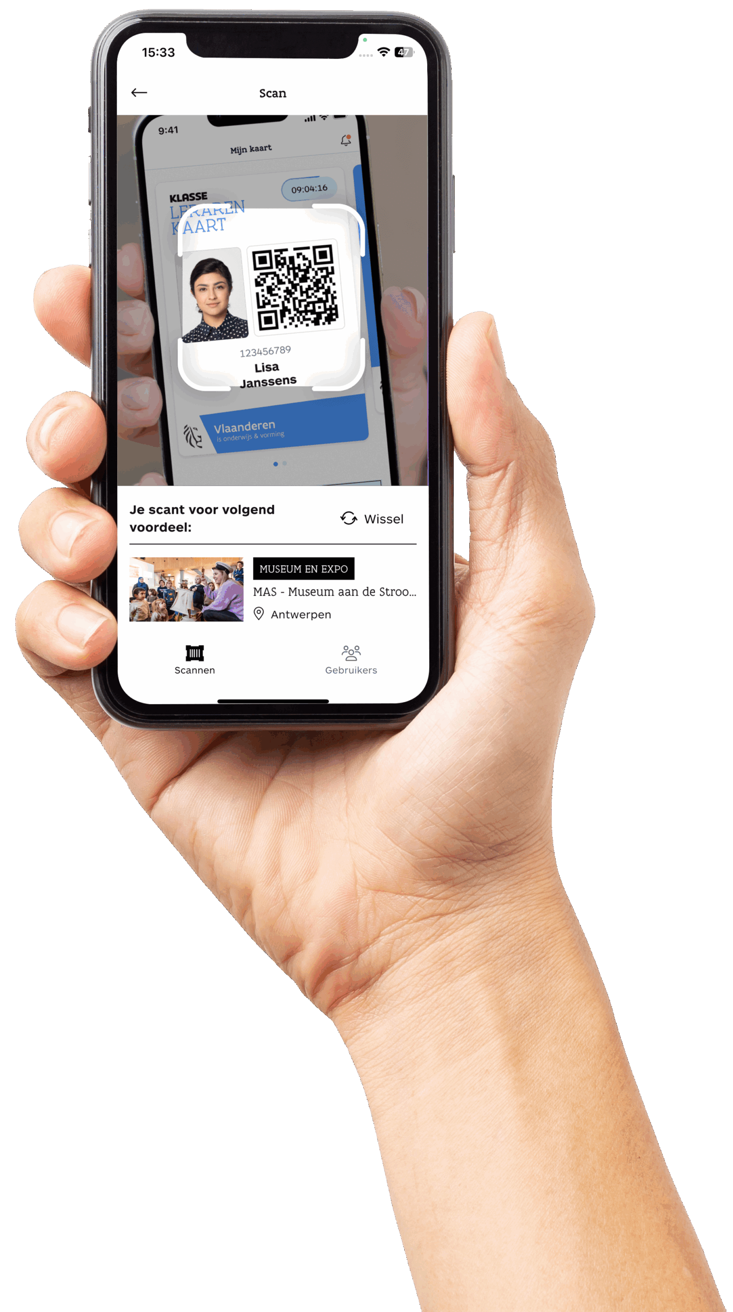 Scanner voor Lerarenkaart-partners