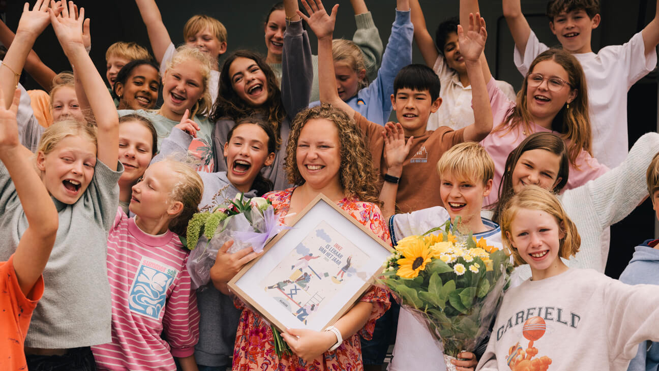 Leraar lager Inke Mensch is Leraar van het Jaar 2025