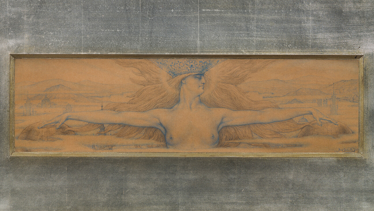 Jean Delville, Imperia, 1892, Pastel op papier