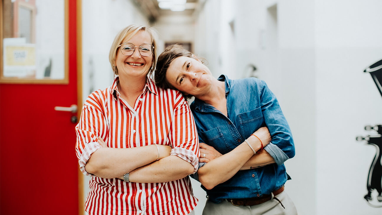 Joke Verduyn en Cindy Jonckheere