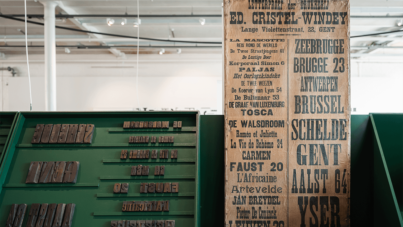 Een van de lettertypes uit de collectie