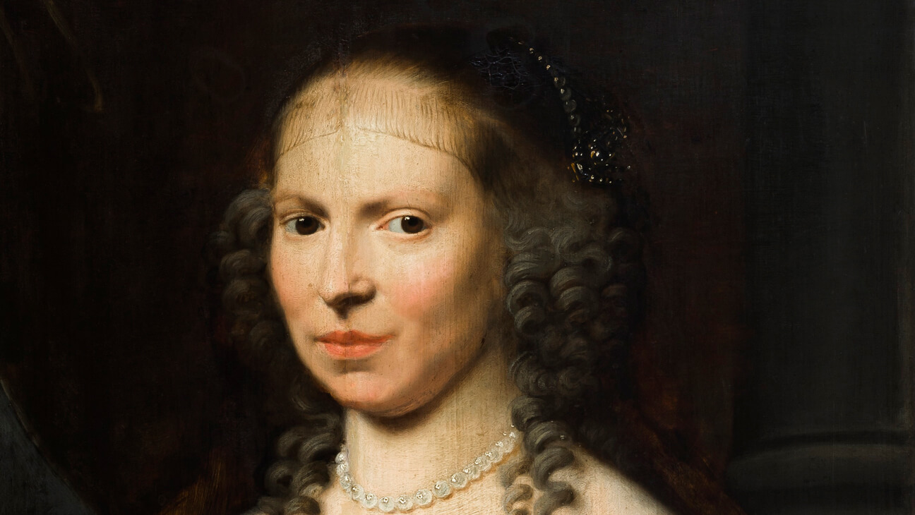 Portret van Anna Goos door Jacob van Reesbroec uit de expo Vrouwenzaken / Zakenvrouwen