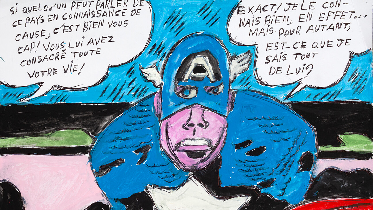 Jean Leclercq, sans titre, technique mixte sur papier, 2021