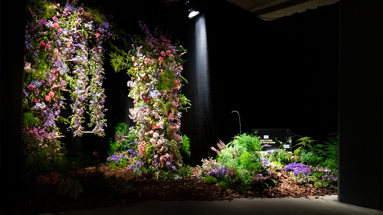 bloemstukken op de expo Floraliën in Gent