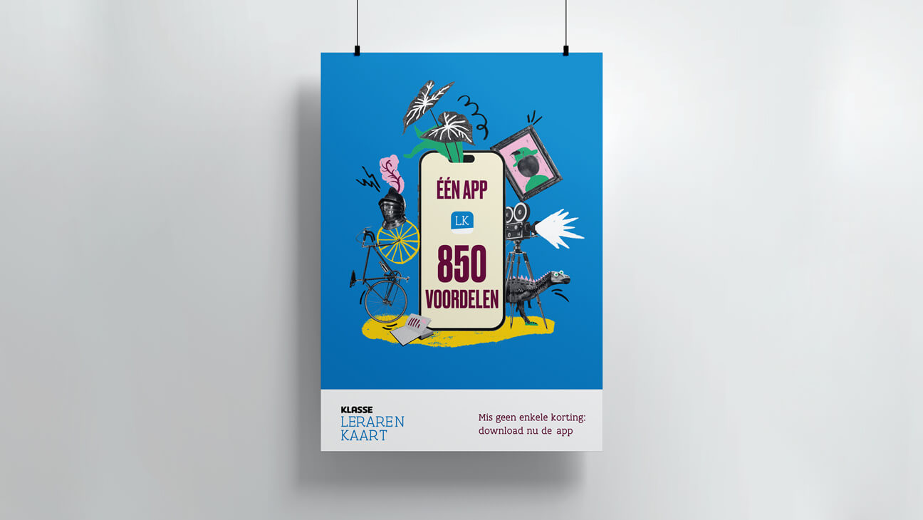 Poster om Lerarenkaart-app te promoten
