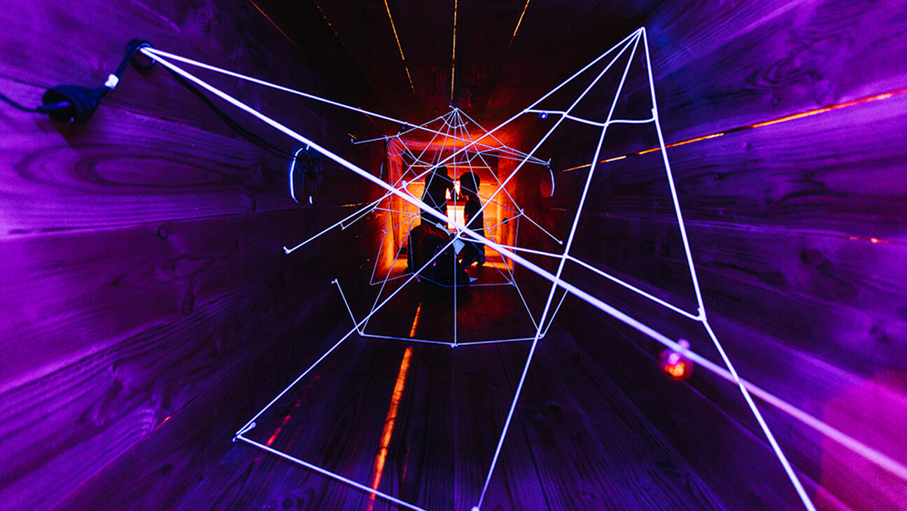 Kamer tijdens de expo 'Ridder Muis en de kleren van Koning'