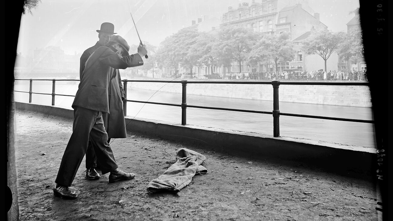 1078 Reconstitution d’un assassinat Quai de la Boverie, Liège 15 juillet 1930