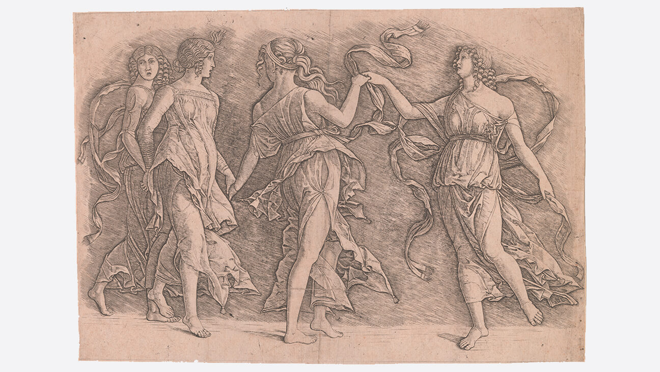 Gravure van kunstenaar Giovanni Antonio da Brescia