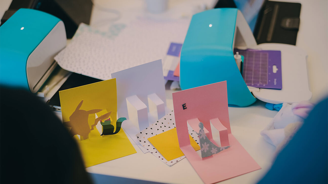 Kunstwerken gesneden met een snijplotter