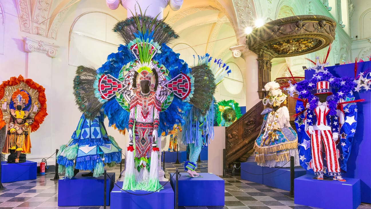 Beeld uit de Expo 'Carnaval de Rio. Costumes'