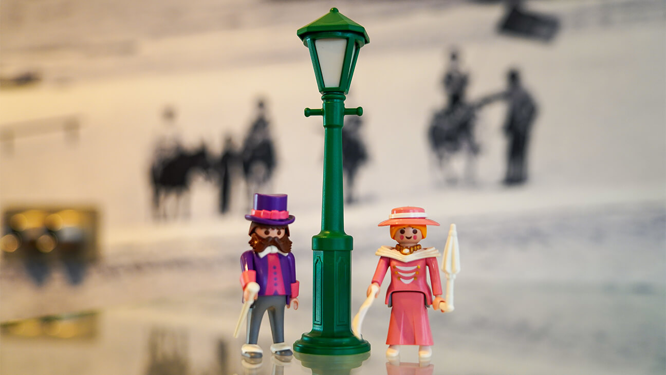 Playmobil tijdens de expo 'Belle époque in Playmobil'